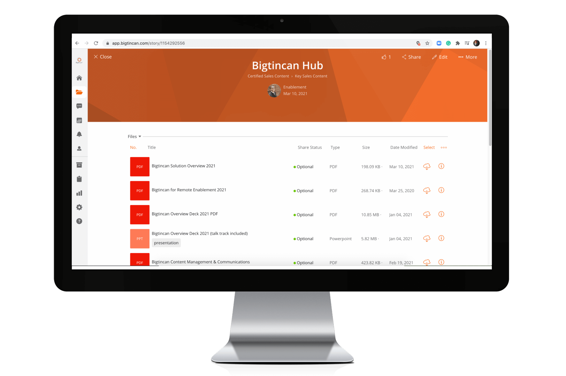 Digital sales room: Easily store all of your business files in one place