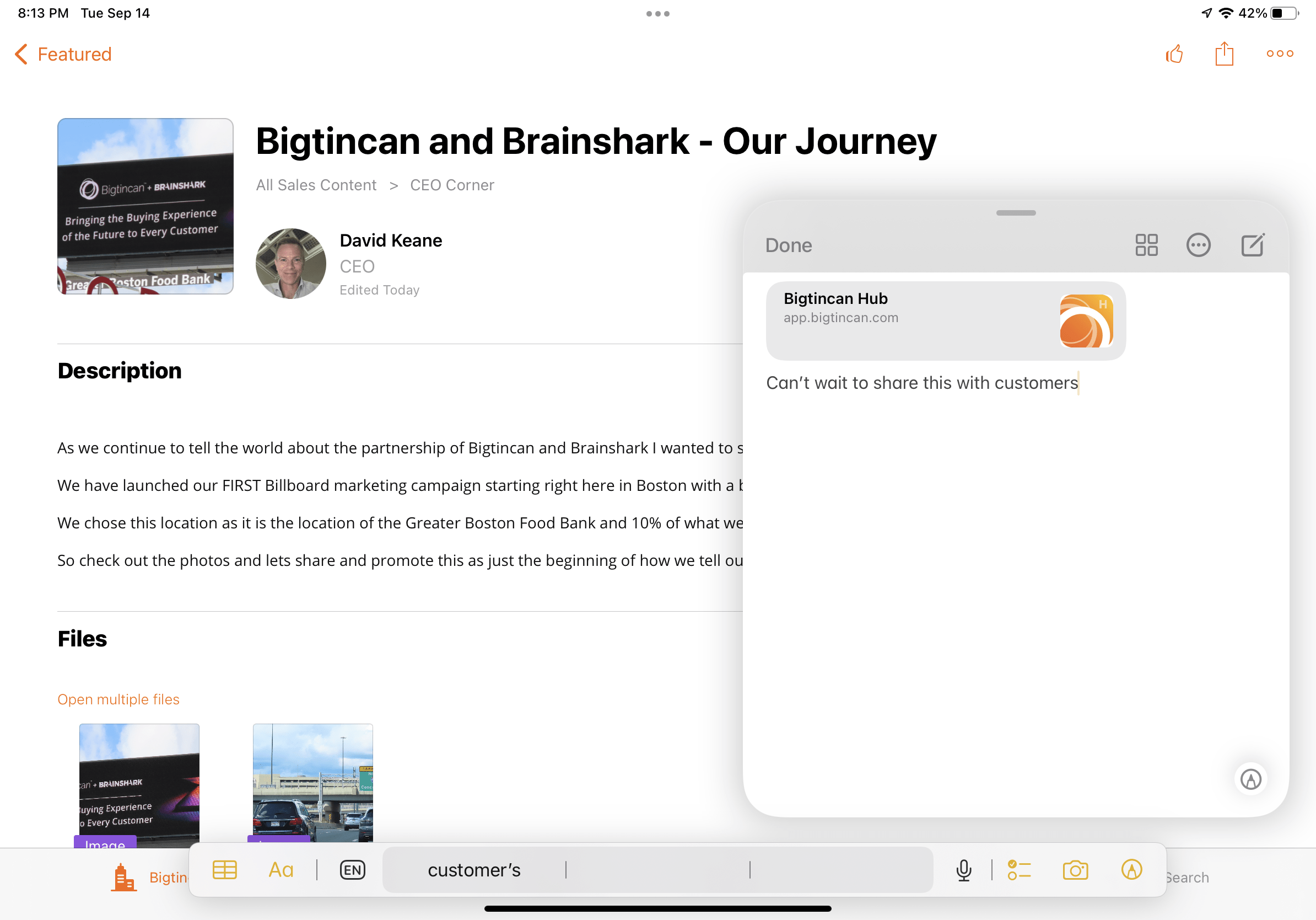 iOS 15 Support for Notes
