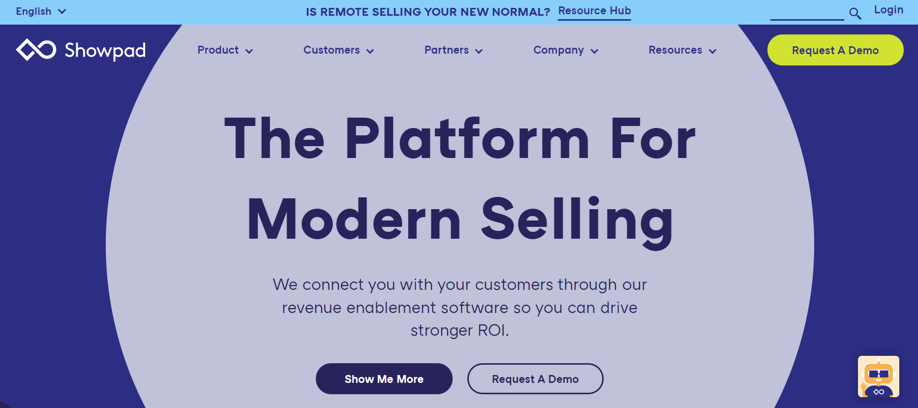 Showpad homepage: The Platform for Modern Selling