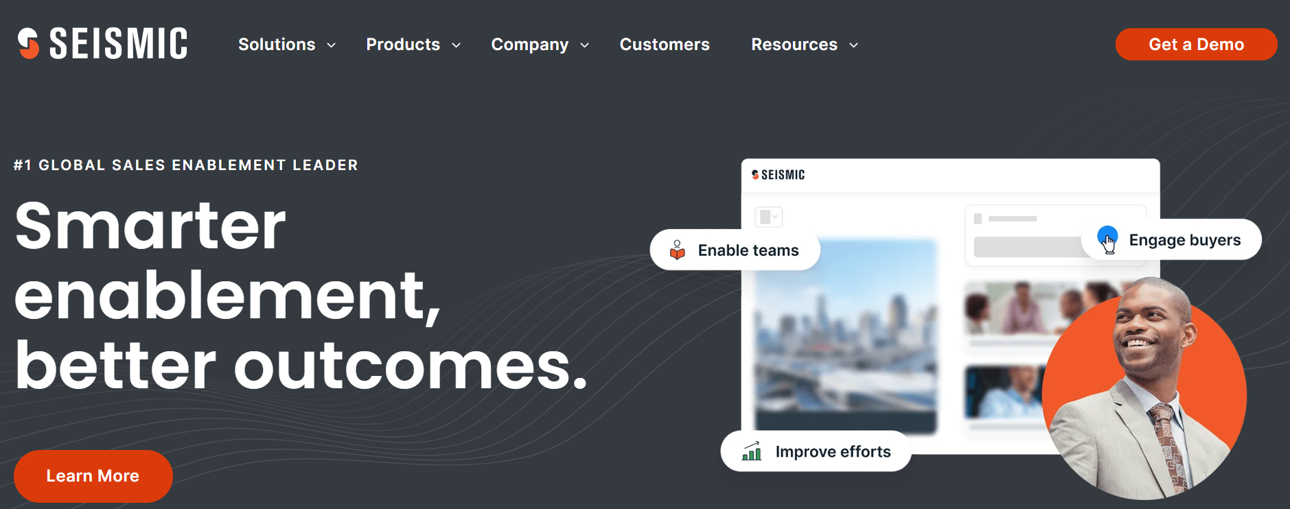 Seismic homepage: Smarter enablement, better outcomes.