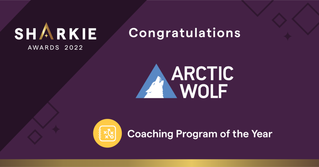 Sales Coaching Program of the Year Artic Wolf