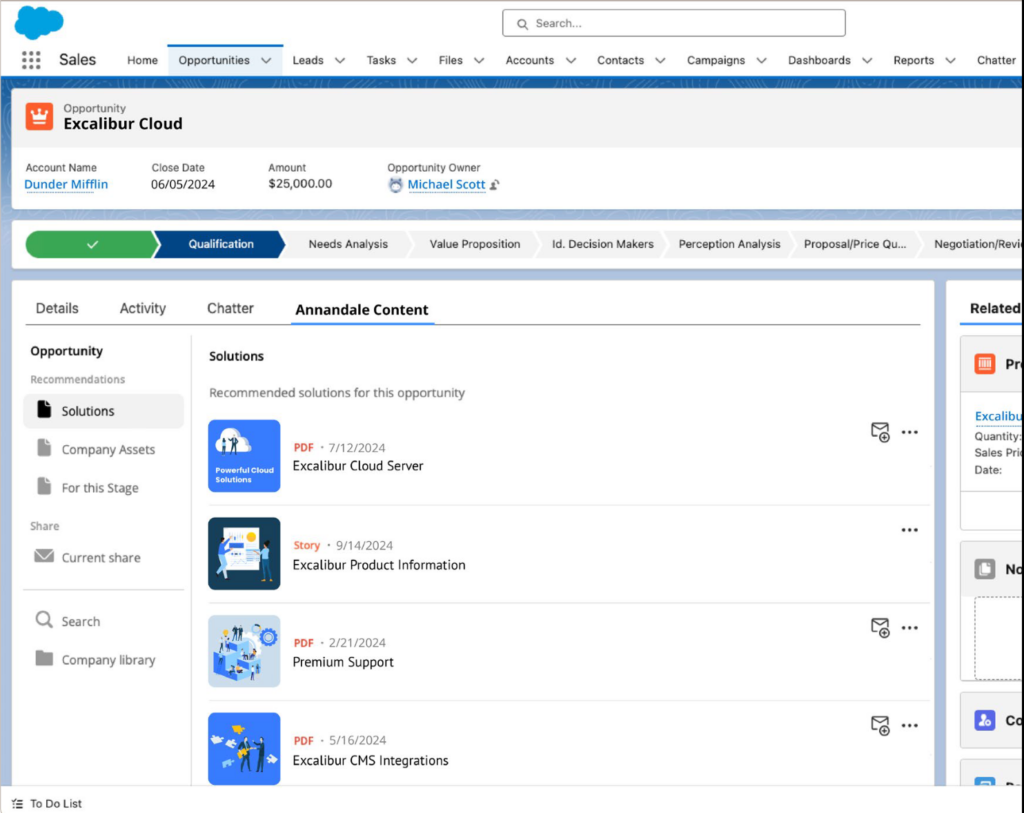 salesforce crm integration for sales enablement platform bigtincan